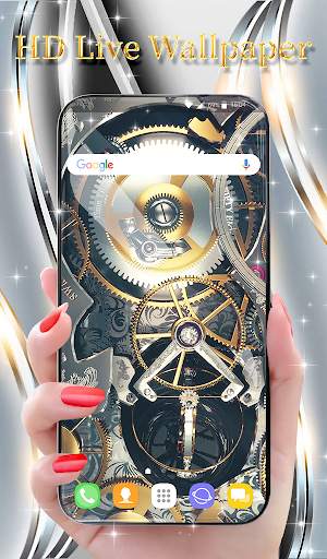 Silver Luxury Watch Wallpaper screenshot 1