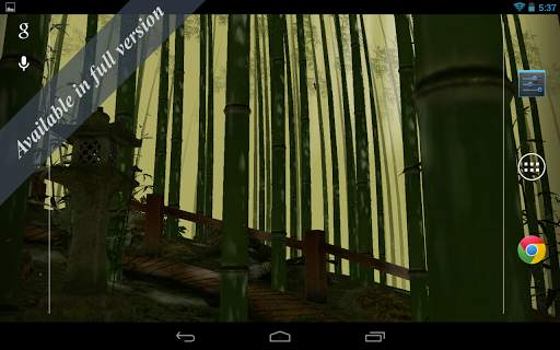 Bamboo Forest 3D Live Wallpaper Lite screenshot 3