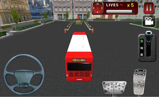 3D bas letak kereta simulator screenshot 2