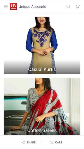 Unique Apparels - Online Shopping App screenshot 1
