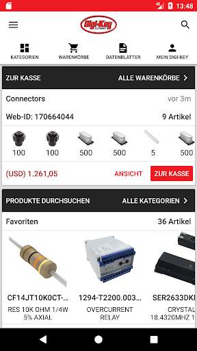 Digi-Key screenshot 1