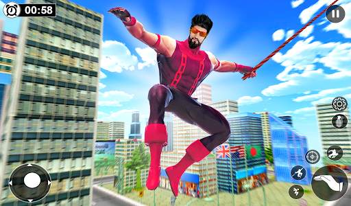 Grand City Mafia Crime - Super Rope Hero Game screenshot 5
