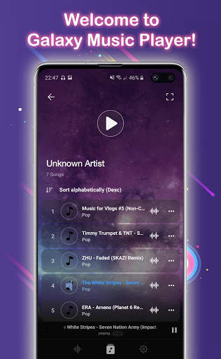 Galaxy Music Player screenshot 1