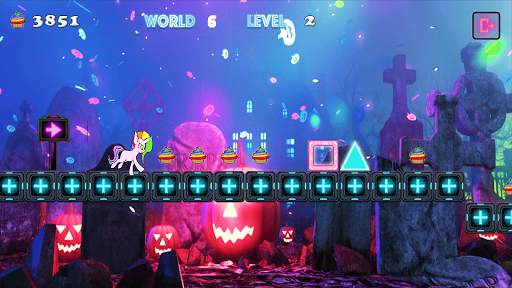 Unicorn Dash Attack 2: Neon Lights Einhornspiele screenshot 6