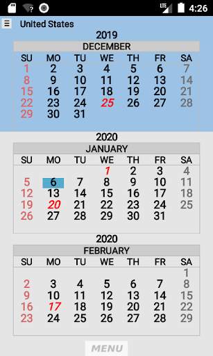 Wallet Calendar screenshot 3