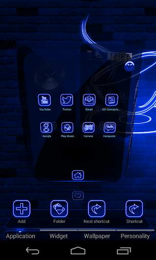 Xenon Blue Next Launcher Theme screenshot 5