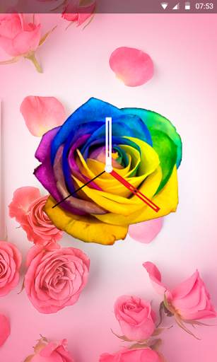 Rose Clock Live wallpaper screenshot 5