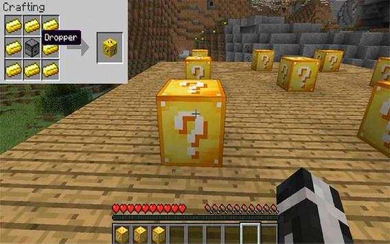 Lucky Gold Block Mod Minecraft screenshot 2