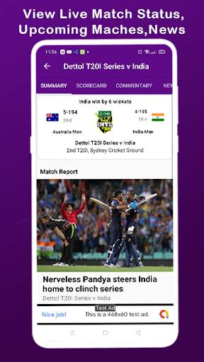 Live Cricket : Live Match 🇮🇳 screenshot 3