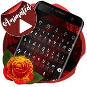 Dark Red Typing Keyboard on 9Apps