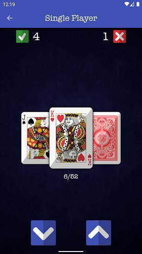 Higher Lower Card Game screenshot 2