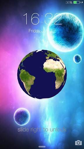 3D Earth Lock Screen screenshot 5