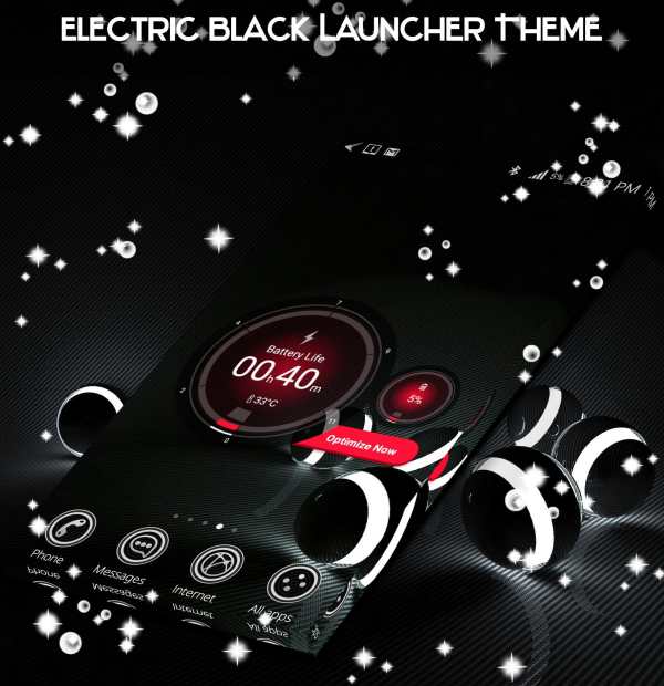 Electric Black Launcher Theme screenshot 4