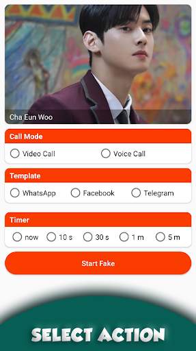 Cha Eun Woo Astro Fake Call screenshot 2