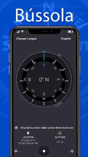Bússola para android Português screenshot 3