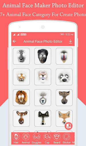 Animal Face Photo Editor screenshot 1