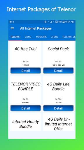 All Network Internet Packages 2021 скриншот 4