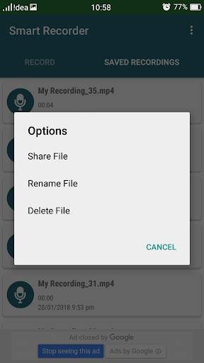 Smart Recorder – High-quality music&voice recorder screenshot 2