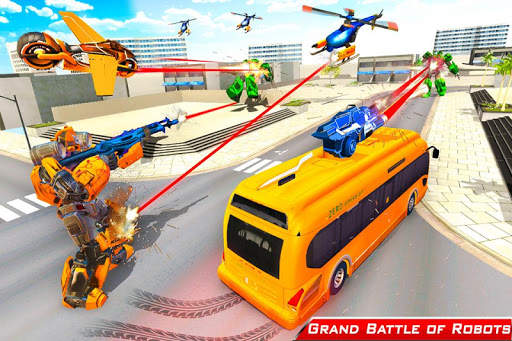 Gorilla Robot transforming game: Bus Robot Car war screenshot 4