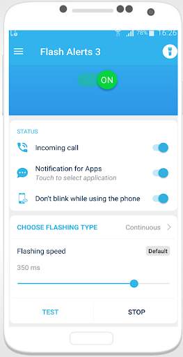 Flashlight on Call and SMS 2021 - Flash Alert screenshot 1