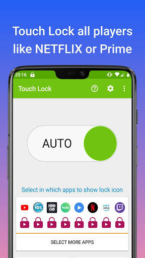Touch Lock - Touch Screen Locker for Video Players screenshot 1