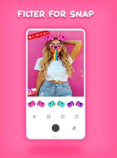 Filter for Snapchat - 3D Amazing Camera Selfie screenshot 1