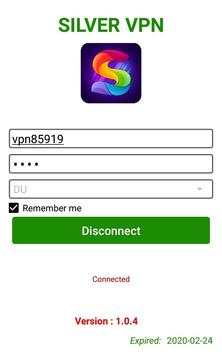 SILVER VPN screenshot 1