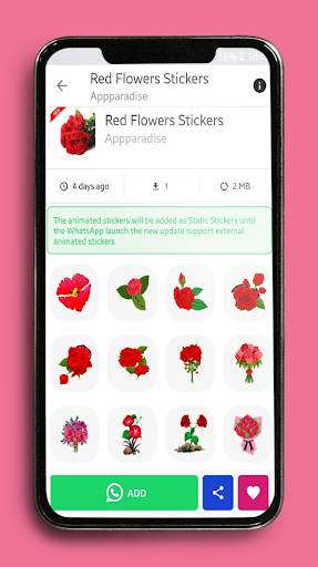 Animated Flowers Stickers for Whatsapp GIF 🌹 💐 screenshot 6