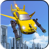 Skydiving Flying Car Stunt : Air Combat Fight Race icon