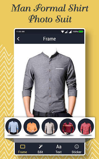 Man Formal Shirt Photo Suit Maker screenshot 1