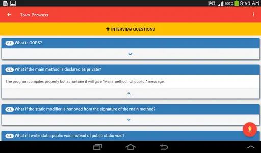 Learn Java - Java Prowess screenshot 2