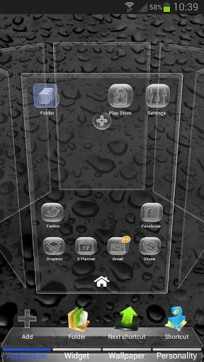 Next Launcher Glass Theme screenshot 4