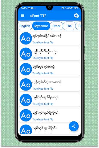 uFont TTF screenshot 3