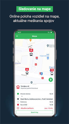 Dopravná karta v mobile screenshot 3