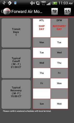 Forward Air Mobile screenshot 3