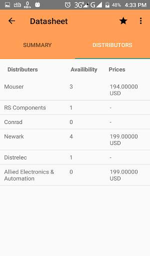Component Finder Free: Electronic Parts, Datasheet screenshot 3