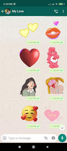 ملصقات واتس اب حب متحركة 2021 💕 WaStickerApps 6 تصوير الشاشة