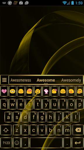 Gate Gold Emoji Keyboard screenshot 2