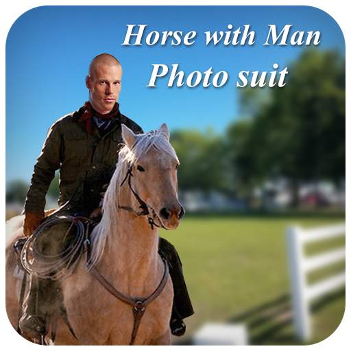 Horse with Man Photo Suit 1.0