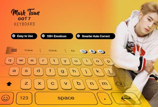 Mark Tuan GOT7 Keyboard Theme screenshot 1
