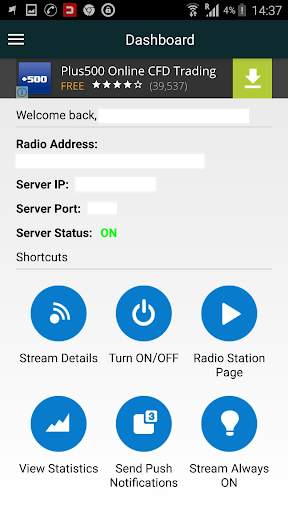 Listen2MyRadio Control Panel screenshot 3
