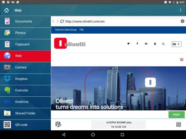 Olivetti Mobile Print screenshot 8