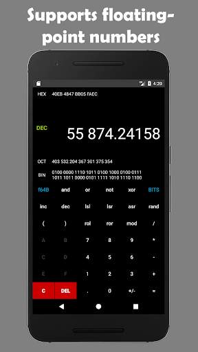Programmer's calculator - BitCalculator screenshot 4