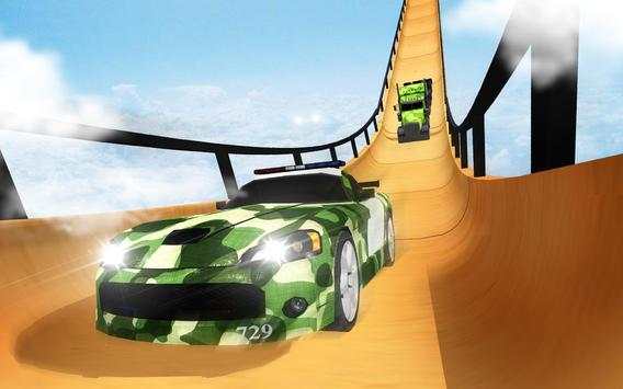 Army Mega Ramp Car Racing screenshot 2