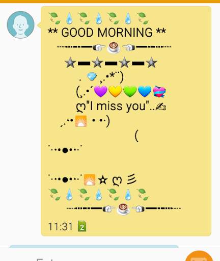 ASCII HEARTS:Send ASCII Hearts styles for free screenshot 2