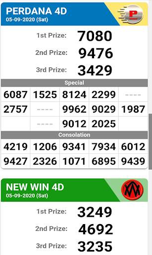 Live 4D Results screenshot 4