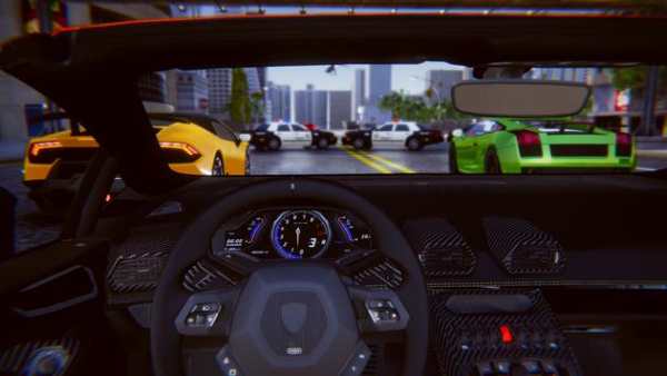 Lamborghini Car Racing Simulator City screenshot 5