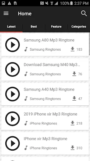 Free Android Mp3 Ringtone App For 2021 ringtones screenshot 3