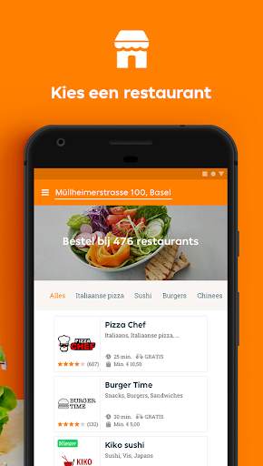 Takeaway.com - Zwitserland screenshot 2