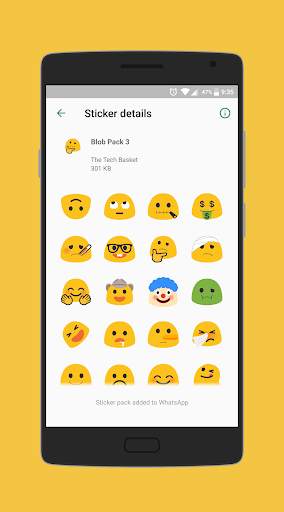 Blob is Back - Stickers For Chat - WAStickerApps screenshot 4
